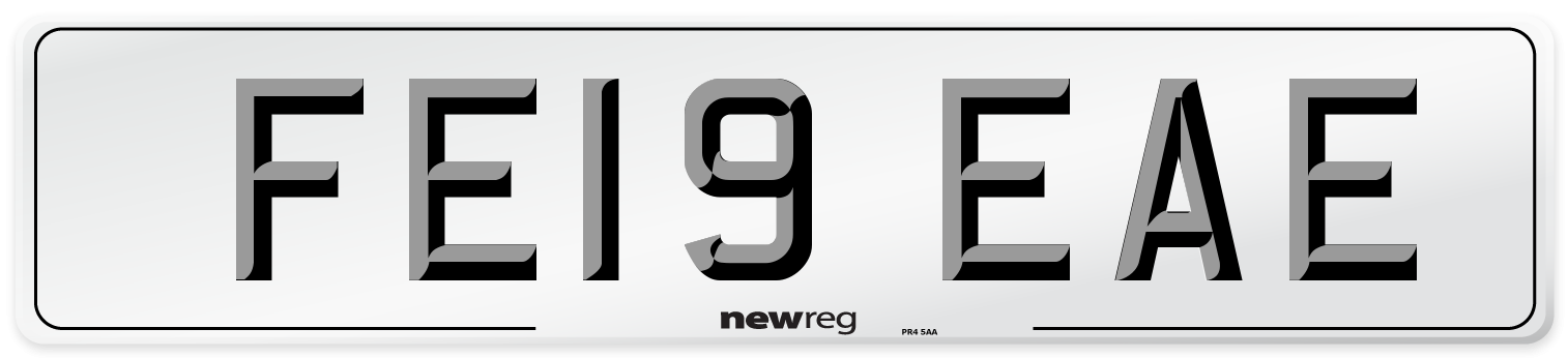 FE19 EAE Number Plate from New Reg